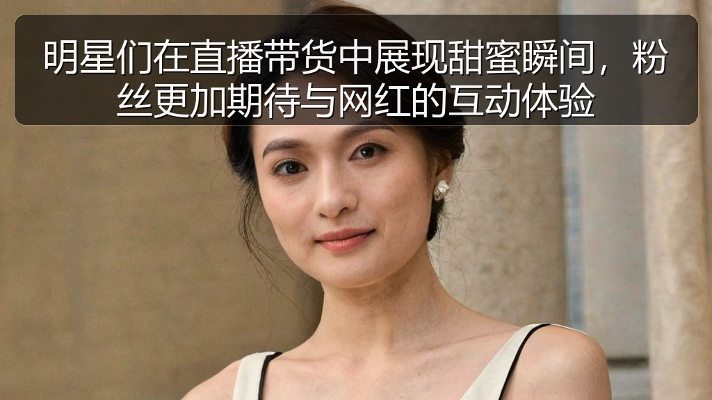 明星们在直播带货中展现甜蜜瞬间，粉丝更加期待与网红的互动体验