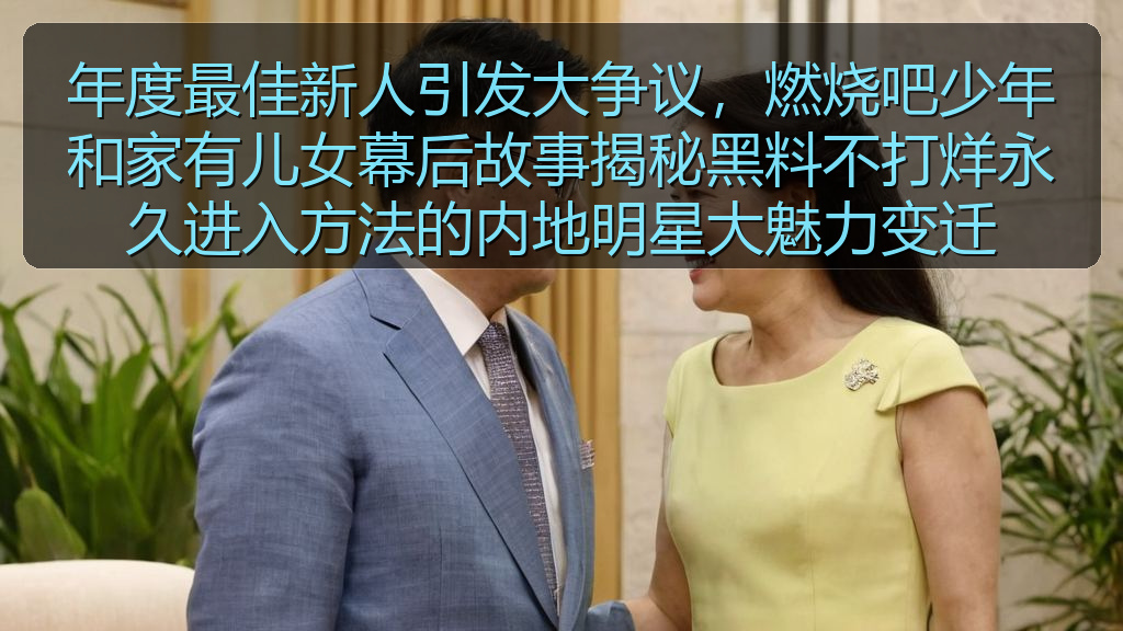 黑料网站 - 年度最佳新人引发大争议,燃烧吧少年和家有儿女幕后故事揭秘黑料不打烊永久进入方法的内地明星大魅力变迁
