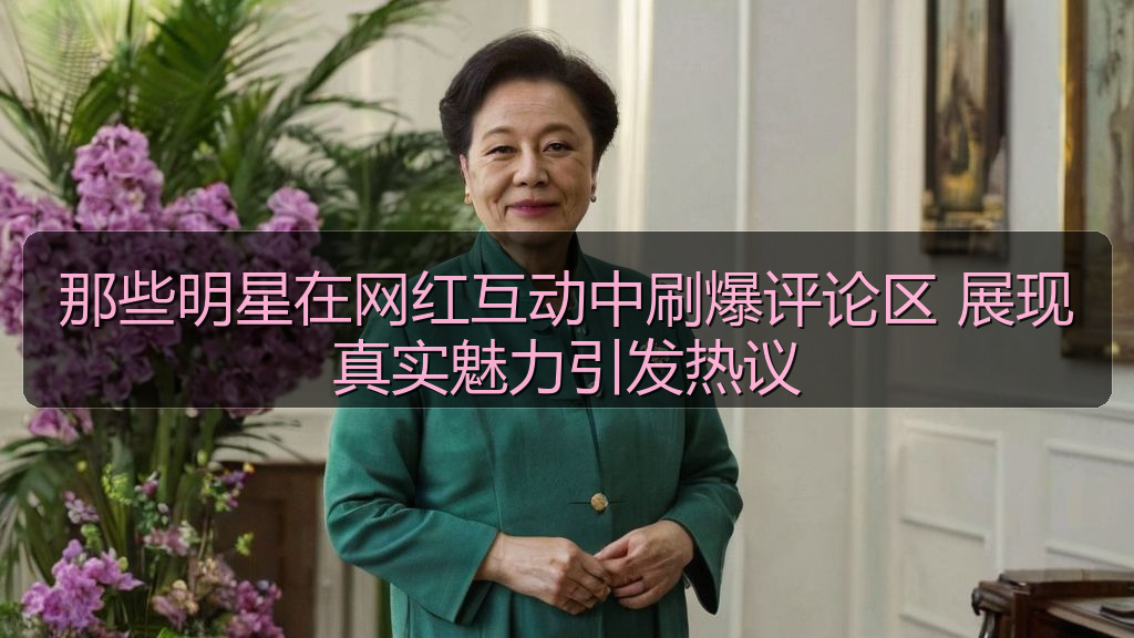 那些明星在网红互动中刷爆评论区 展现真实魅力引发热议